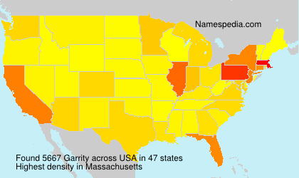Surname Garrity in USA Surname Garrity in USA