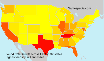 Surname Garrott in USA Surname Garrott in USA