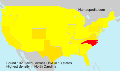 Surname Garrou in USA Surname Garrou in USA