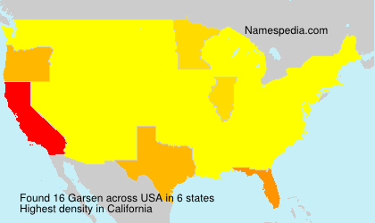 Surname Garsen in USA Surname Garsen in USA