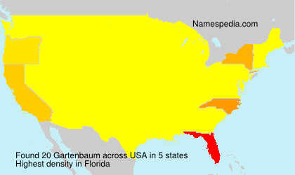 Surname Gartenbaum in USA Surname Gartenbaum in USA