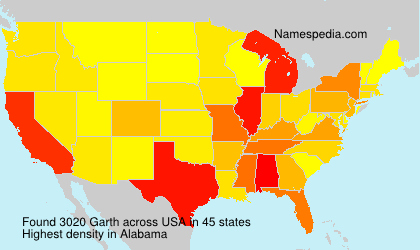 Surname Garth in USA Surname Garth in USA