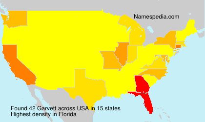 Surname Garvett in USA Surname Garvett in USA