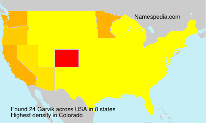 Surname Garvik in USA Surname Garvik in USA
