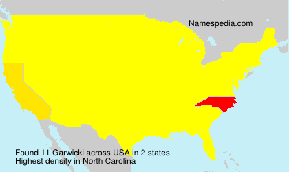 Surname Garwicki in USA Surname Garwicki in USA
