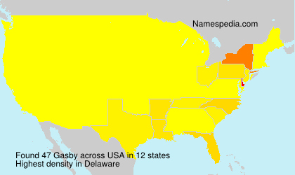 Surname Gasby in USA Surname Gasby in USA