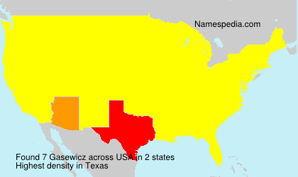 Surname Gasewicz in USA Surname Gasewicz in USA