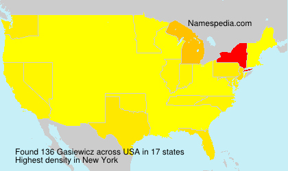 Surname Gasiewicz in USA Surname Gasiewicz in USA