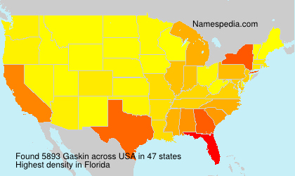 Surname Gaskin in USA Surname Gaskin in USA