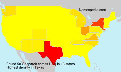 Surname Gasparek in USA Surname Gasparek in USA