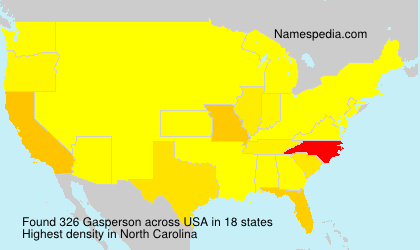 Surname Gasperson in USA Surname Gasperson in USA