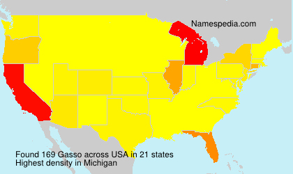 Surname Gasso in USA Surname Gasso in USA