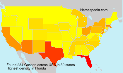 Surname Gasson in USA Surname Gasson in USA