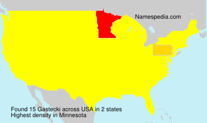 Surname Gastecki in USA Surname Gastecki in USA