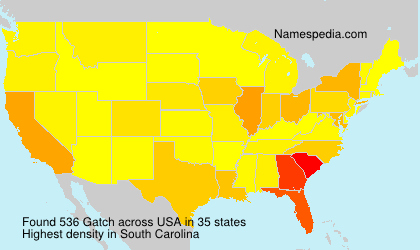 Surname Gatch in USA