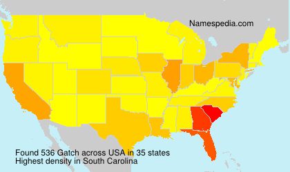 Surname Gatch in USA Surname Gatch in USA