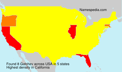 Surname Gatchev in USA Surname Gatchev in USA