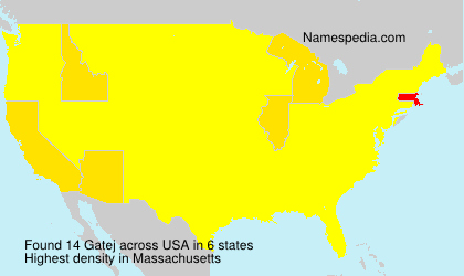Surname Gatej in USA Surname Gatej in USA