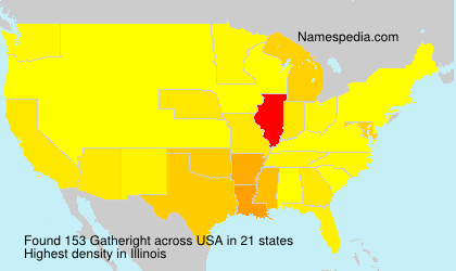 Surname Gatheright in USA Surname Gatheright in USA