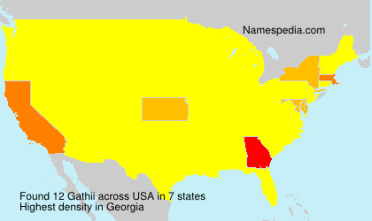 Surname Gathii in USA Surname Gathii in USA