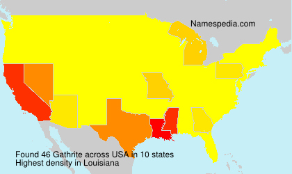 Surname Gathrite in USA Surname Gathrite in USA