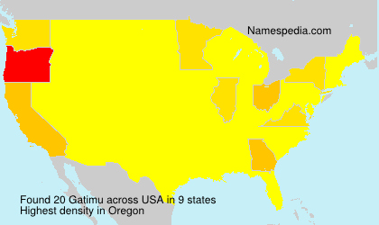 Surname Gatimu in USA Surname Gatimu in USA