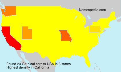 Surname Gatoloai in USA