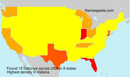 Surname Gatonye in USA Surname Gatonye in USA