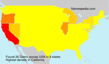 Surname Gatov in USA Surname Gatov in USA
