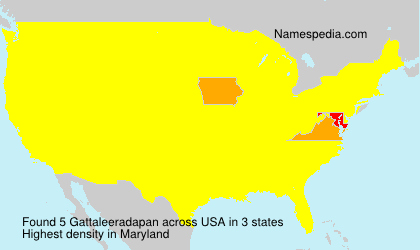 Surname Gattaleeradapan in USA Surname Gattaleeradapan in USA