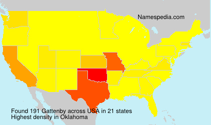 Surname Gattenby in USA Surname Gattenby in USA