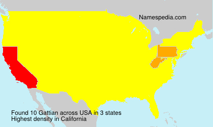 Surname Gattian in USA Surname Gattian in USA