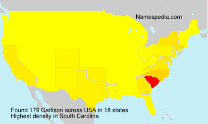 Surname Gattison in USA Surname Gattison in USA