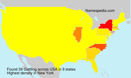 Surname Gattling in USA Surname Gattling in USA