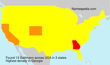Surname Gattmann in USA Surname Gattmann in USA