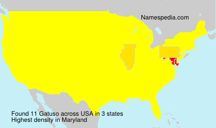 Surname Gatuso in USA Surname Gatuso in USA