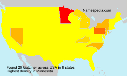 Surname Gatzmer in USA Surname Gatzmer in USA