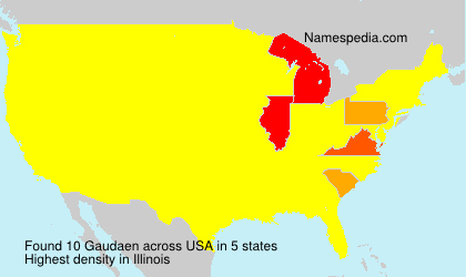 Surname Gaudaen in USA Surname Gaudaen in USA