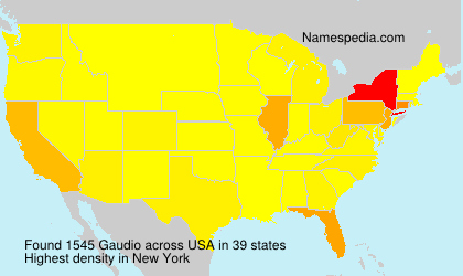 Surname Gaudio in USA Surname Gaudio in USA