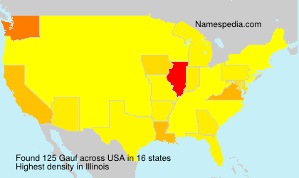Surname Gauf in USA Surname Gauf in USA