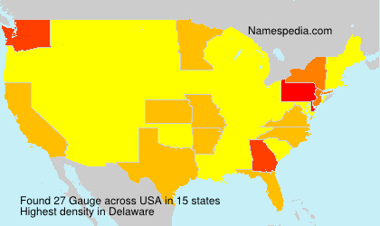 Surname Gauge in USA Surname Gauge in USA