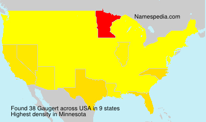 Surname Gaugert in USA Surname Gaugert in USA