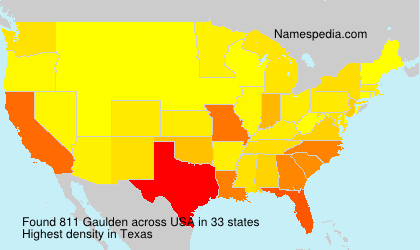 Surname Gaulden in USA Surname Gaulden in USA