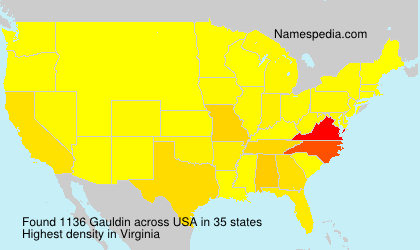 Surname Gauldin in USA Surname Gauldin in USA