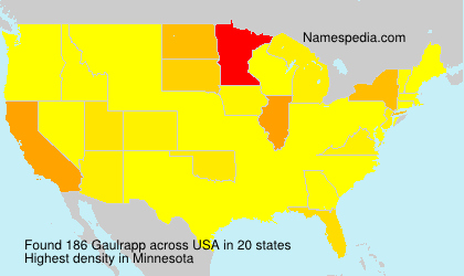 Surname Gaulrapp in USA Surname Gaulrapp in USA