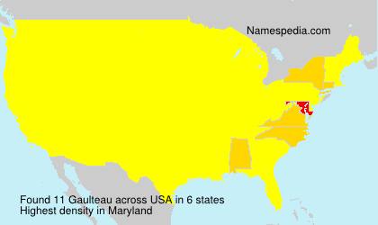 Surname Gaulteau in USA Surname Gaulteau in USA