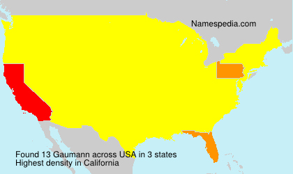 Surname Gaumann in USA Surname Gaumann in USA