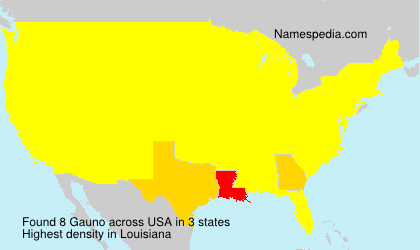 Surname Gauno in USA Surname Gauno in USA