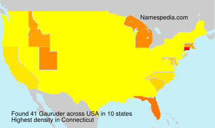 Surname Gauruder in USA Surname Gauruder in USA
