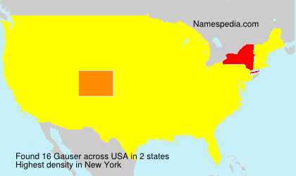 Surname Gauser in USA Surname Gauser in USA